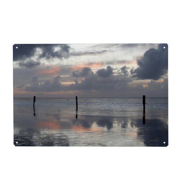 Holzbild "Nordsee Strand, Meer & Gezeiten" artboxONE - Natur,Reise,Reise / Strand und Meer,Reise / Länder