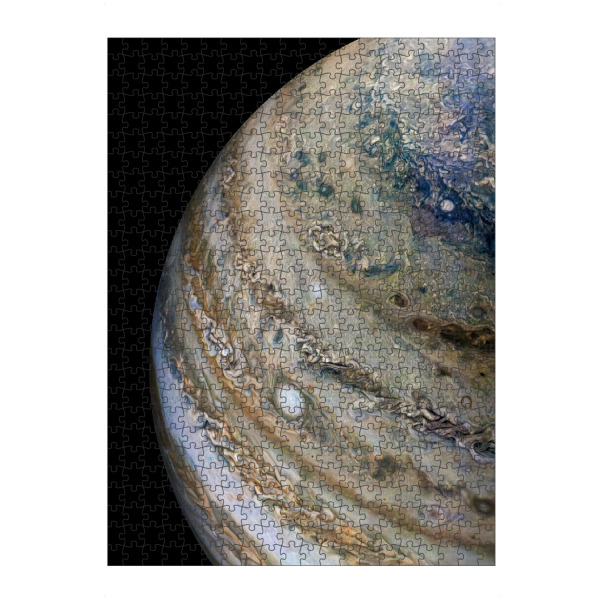 Puzzle Ravensburger "Jupiter Nahaufnahme" artboxONE - Natur,Reise,Galaxy - Jupiter,Mondschatten,Planet,Galaxie,Weltraum,Kosmos,Sterne,Reise,Bunt