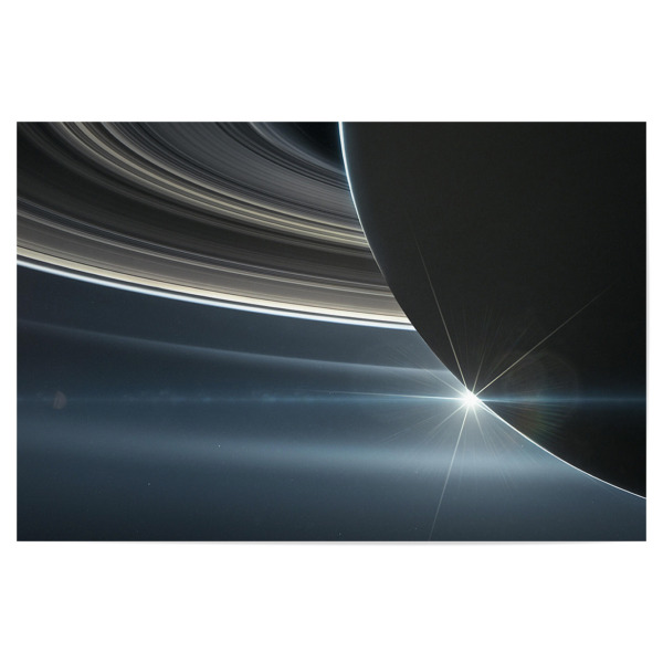 Poster 30x20 cm "Die Ringe des Saturn - Nahaufnahme" artboxONE - Natur,Reise,Galaxy
