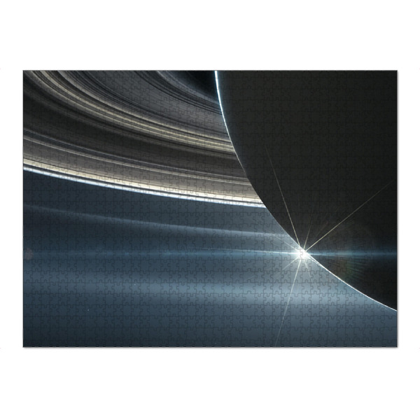 Puzzle Ravensburger "Die Ringe des Saturn - Nahaufnahme" artboxONE - Natur,Reise,Galaxy