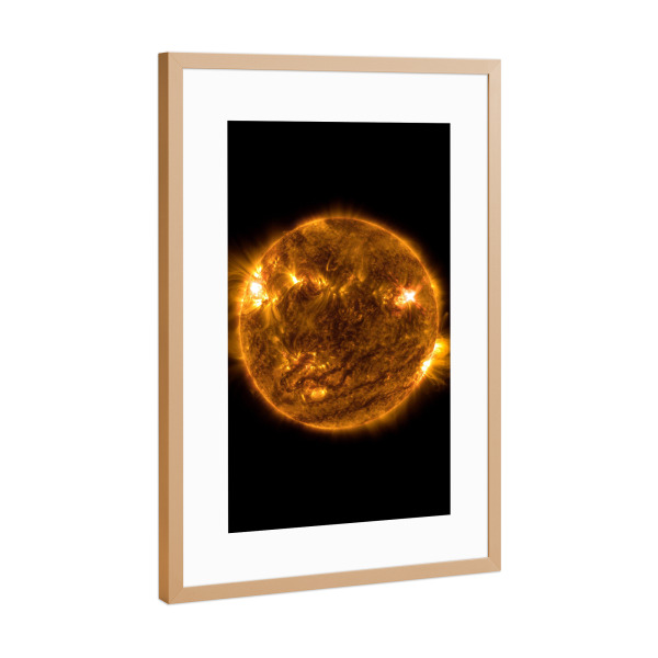 Poster mit Rahmen Kupfer "Der Sonne nahe" artboxONE - Natur,Reise,Galaxy