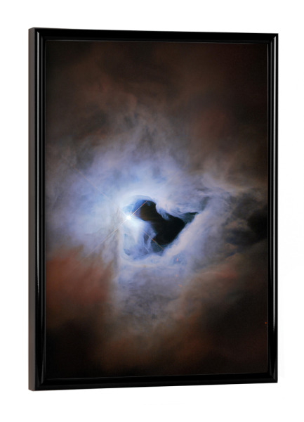 Poster mit schwarzem Rahmen "Kosmisches Schlüsselloch" artboxONE - Natur,Reise,Abstrakt,Galaxy