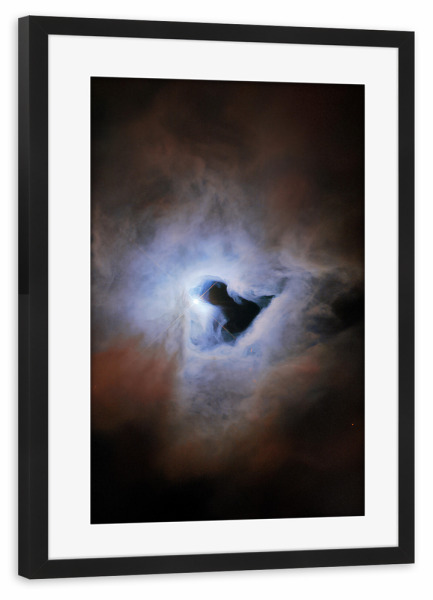 Poster mit Rahmen schwarz "Kosmisches Schlüsselloch" artboxONE - Natur,Reise,Abstrakt,Galaxy