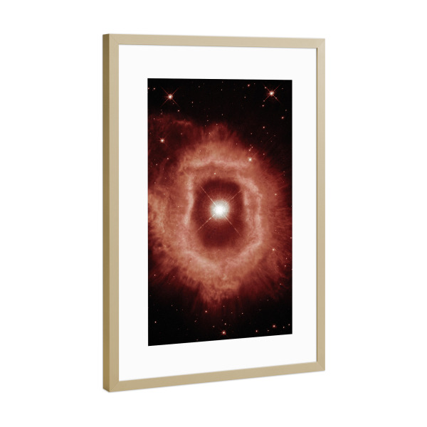 Poster mit Rahmen Gold "Sternenexplosion" artboxONE - Natur,Reise,Abstrakt,Galaxy