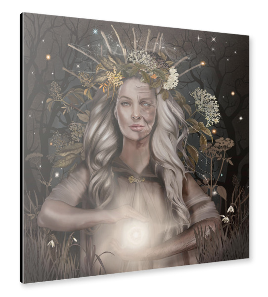 Alu-Dibond "Frau Holle" 30x30 cm artboxONE