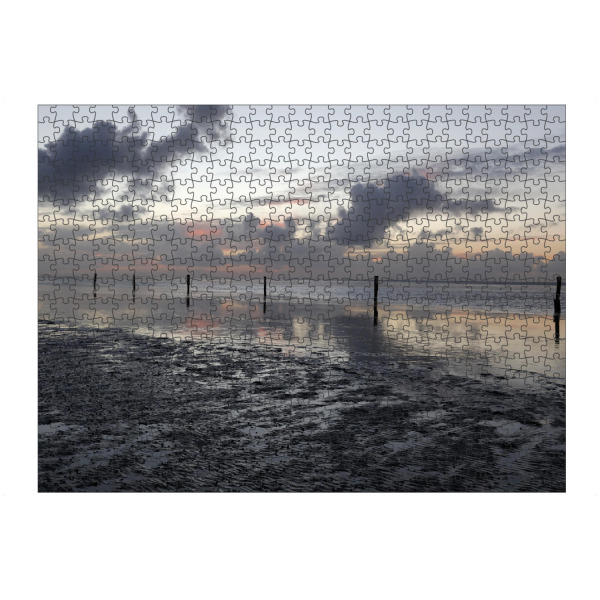 Puzzle Ravensburger "Nordsee Strand, Ebbe & Flut" artboxONE - Natur,Reise / Strand und Meer