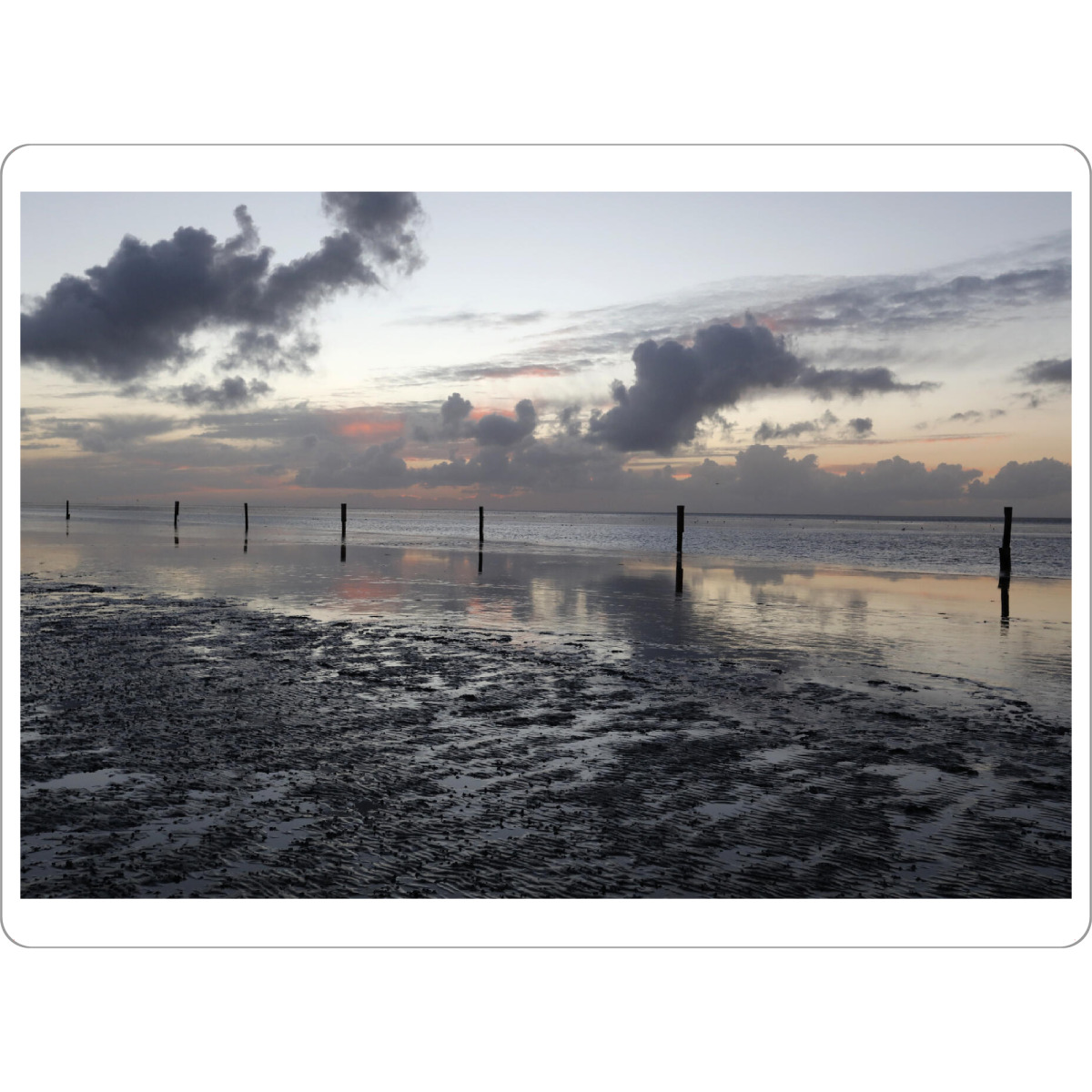 Tischset "Nordsee Strand, Ebbe & Flut" artboxONE - Natur,Reise / Strand und Meer