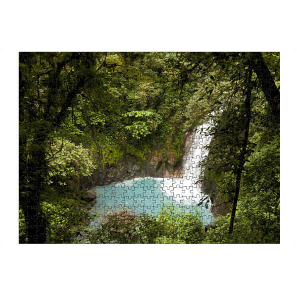 Puzzle Ravensburger "Wasserfall in Costa Rica," artboxONE - Natur - Tenorio,Costa rica,Mittelamerika,Wasserfall,Urwald,Natur - Bild tenorio