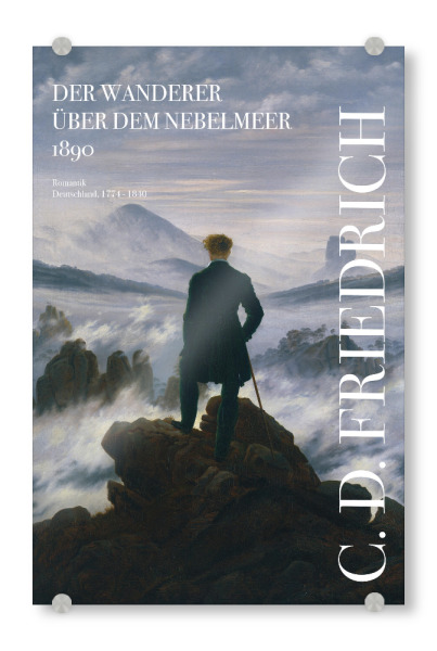 Acrylglasbild "C.D. Friedrich - Der Wanderer" artboxONE - Natur,Reise,Menschen,Männer