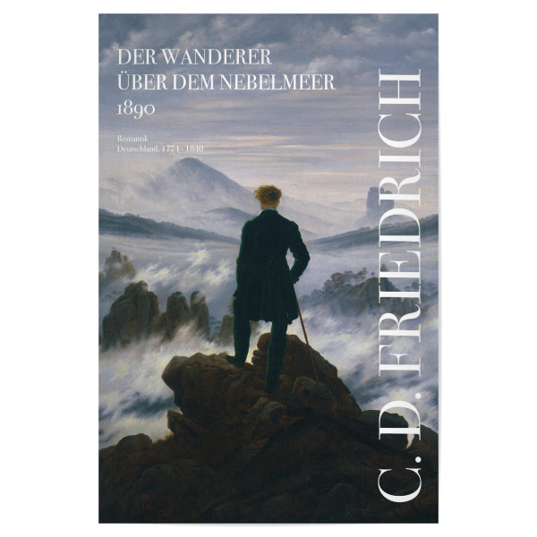 Poster 30x20 cm "C.D. Friedrich - Der Wanderer" artboxONE - Natur,Reise,Menschen,Männer