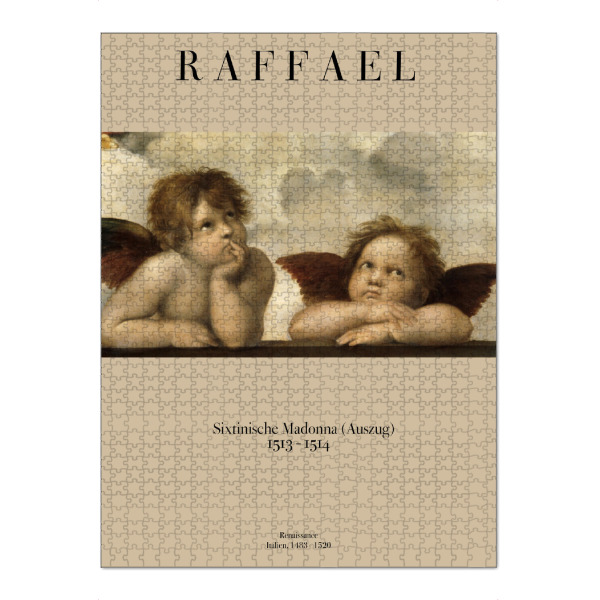 Puzzle Ravensburger "Raffael - Zwei Engel" artboxONE - Für Kinder,Menschen,Fiktion