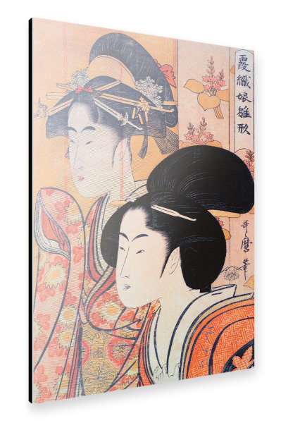 Alu-Dibond "Zwei Schönheiten mit Bambus" 30x20 cm artboxONE