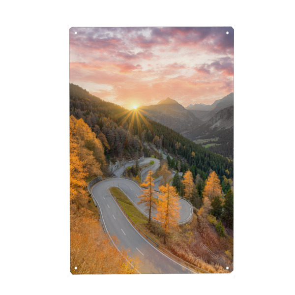 Holzbild "Malojapass Schweiz" artboxONE - Natur,Reise,Reise / Länder