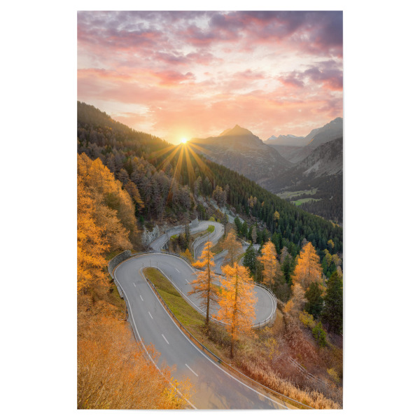 Poster 30x20 cm "Malojapass Schweiz" artboxONE - Natur,Reise,Reise / Länder
