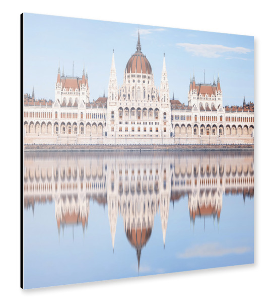 Alu-Dibond "Parlamentsgebäude Budapest" 30x30 cm artboxONE