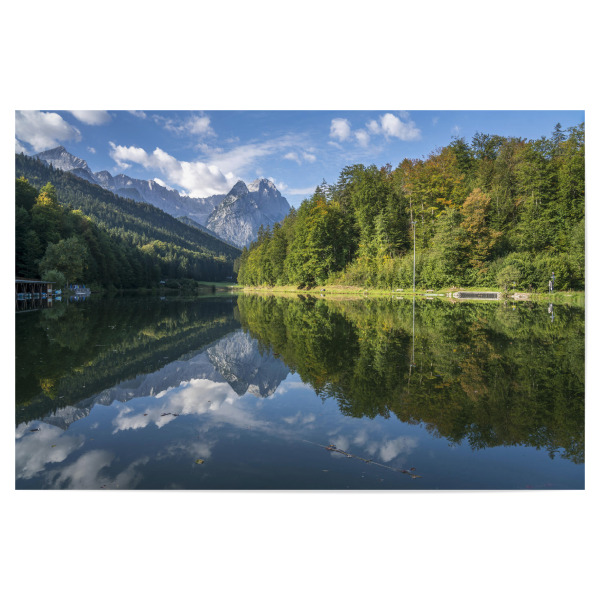 Poster 30x20 cm "Rießersee" artboxONE - Natur,Reise - Rießersee,Rießer see,Garmisch-partenkirchen,Oberbayern,Bayern,See,Bergsee,Alpen