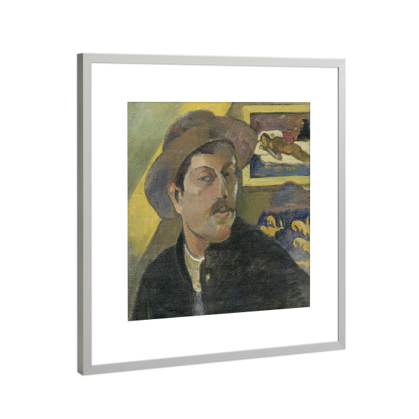 Poster mit Rahmen Silber "Selbstportrait" artboxONE - Menschen,Männer