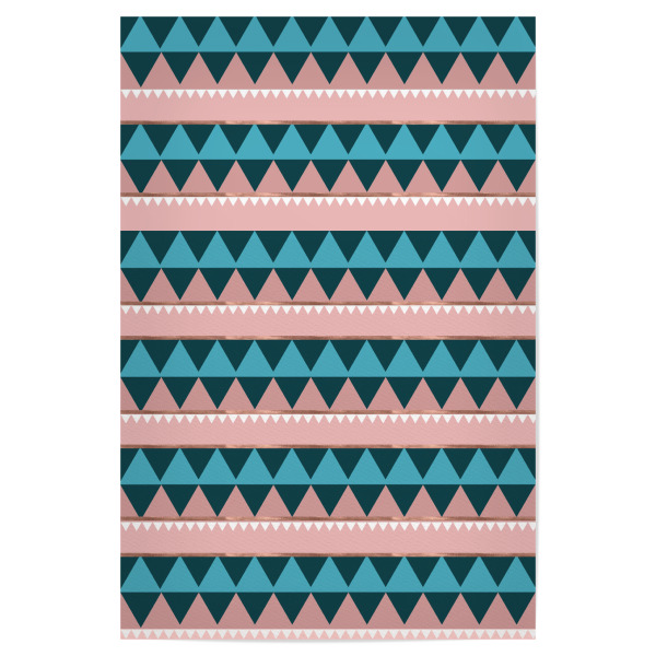 Poster 30x20 cm "Dreiecke mit Rose Gold" artboxONE - Abstrakt,Geometrie
