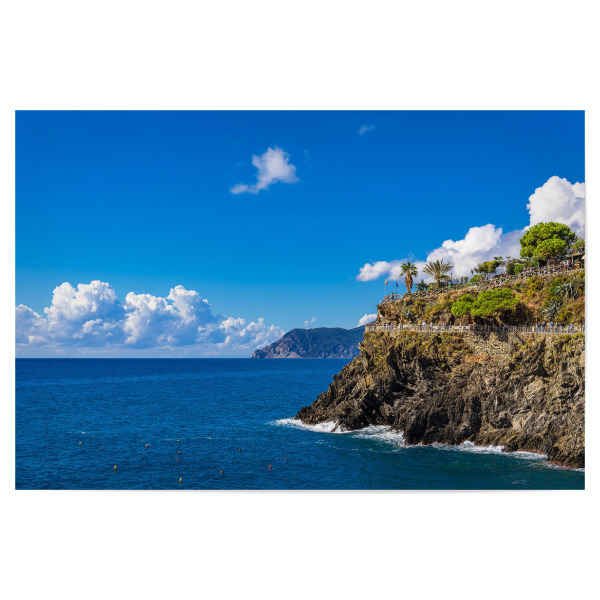 Poster "Felsen, Mittelmeer, Wolken" artboxONE - Natur,Reise,Reise / Strand und Meer