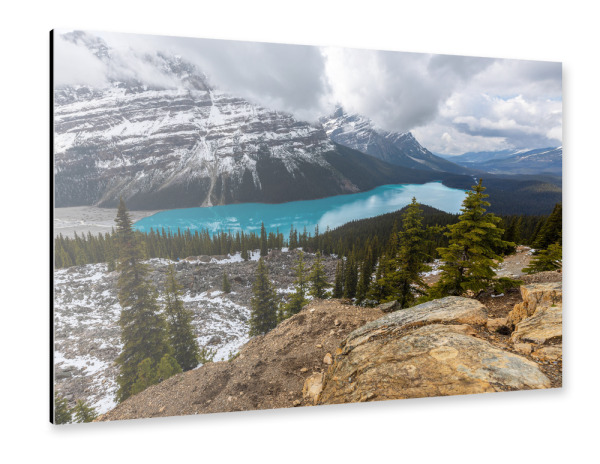 Alu-Dibond "Der Lake Peyto in Kanada" 30x20 cm artboxONE
