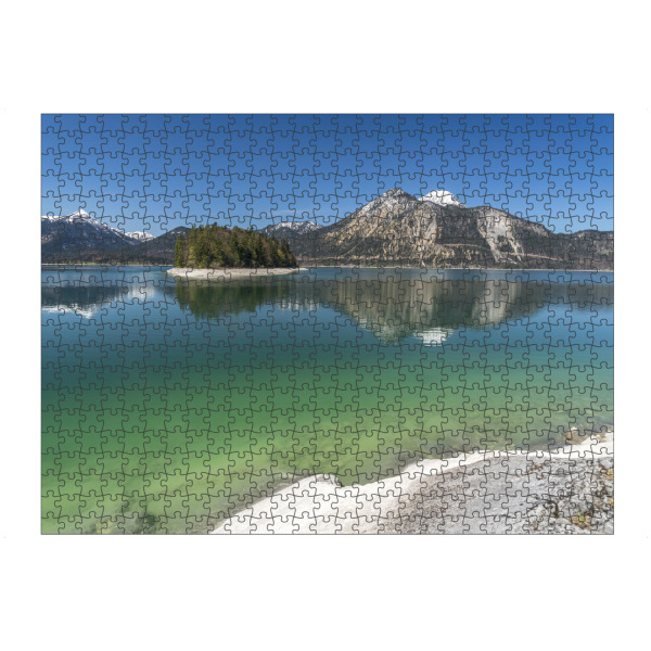 Puzzle Ravensburger "Walchensee in Kochel am See" artboxONE - Natur - Bayern,Bavaria,Deutschland,See,Lake,Kochel am see,Berge,Walchensee,Sassau