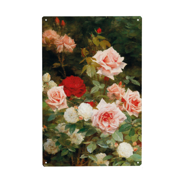 Holzbild "Ein Rosengarten" artboxONE - Natur,Floral,Liebe,Für Mama