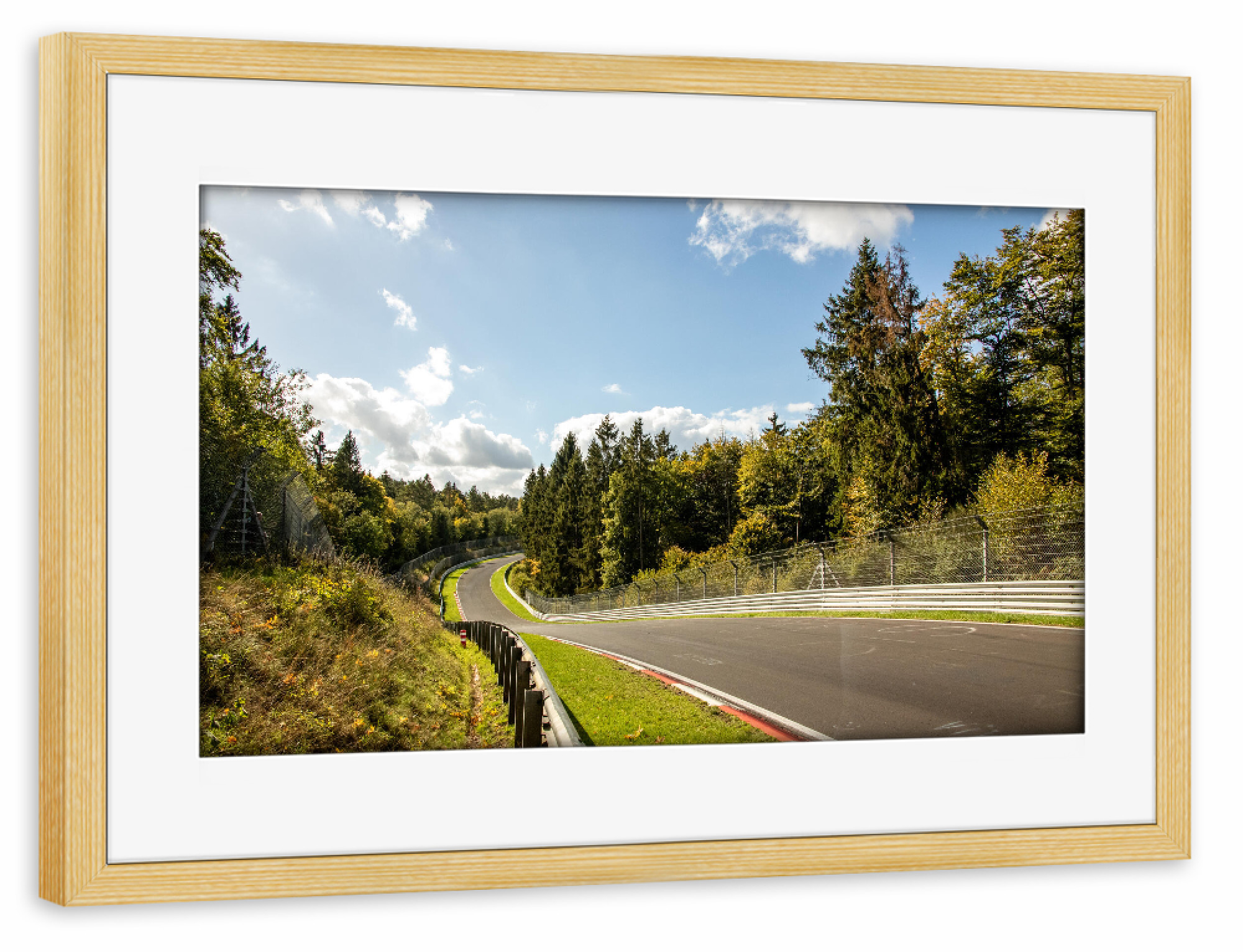 Poster mit Rahmen kiefer "Der große Sprunghügel" artboxONE - Natur,Reise,Sport / Motorsport,Automobile