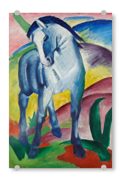 Acrylglasbild "Blaues Pferd" artboxONE - Natur,Tiere,Abstrakt