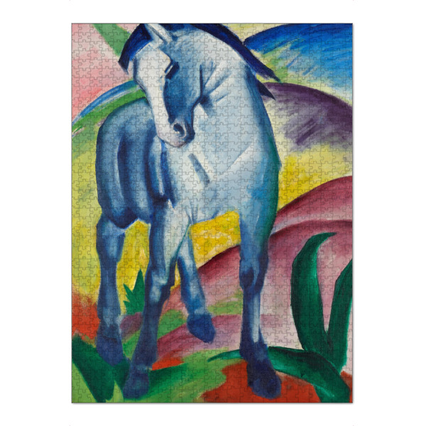 Puzzle Ravensburger "Blaues Pferd" artboxONE - Natur,Tiere,Abstrakt