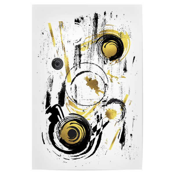 Poster 30x20 cm "ABSTRAKTE KUNST Dynamisches Spiel" artboxONE - Abstrakt,Geometrie