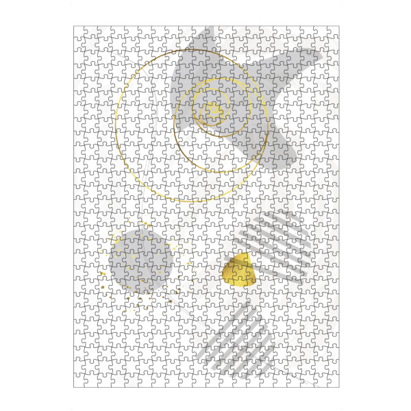 artboxONE Puzzle "Mid-Century Vintage - Schweben" artboxONE - Abstrakt,Geometrie