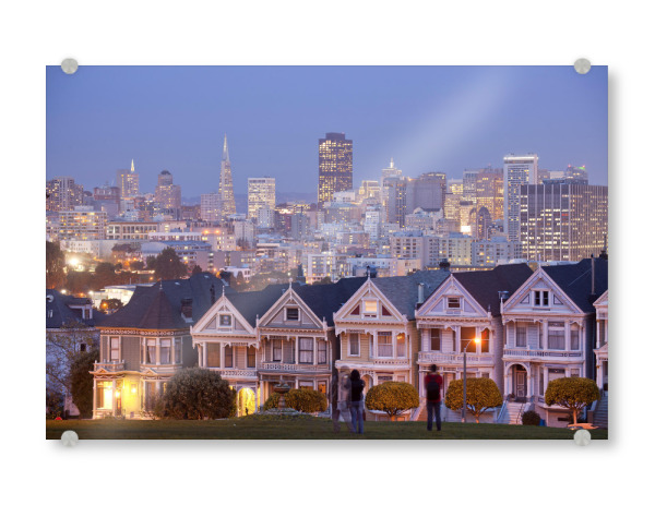 Acrylglasbild "San Francisco Alamo Square" artboxONE - Architektur,Städte / San Francisco