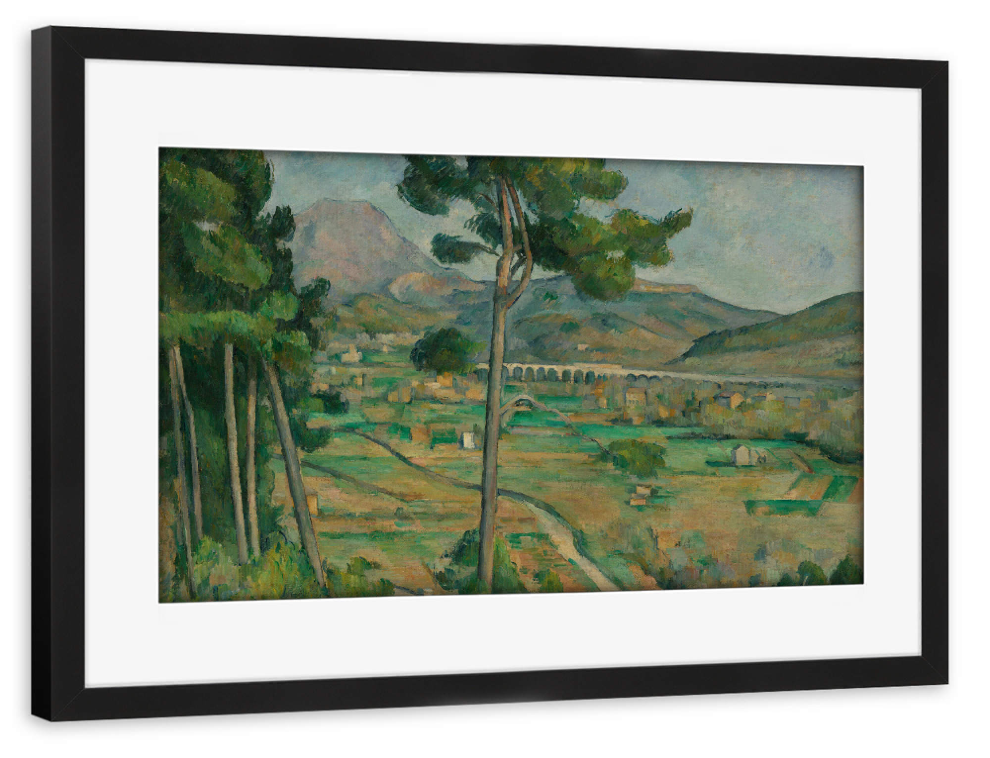 Poster mit Rahmen schwarz "Mont Sainte-Victoire" artboxONE - Natur,Reise,Reise / Länder