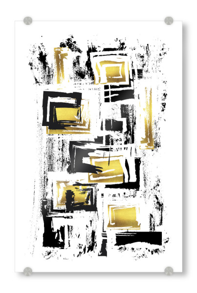 Acrylglasbild "ABSTRAKTE KUNST Quadratmania" artboxONE - Abstrakt,Geometrie