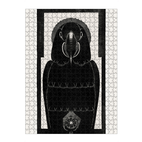 artboxONE Puzzle "Samuel de Mesquita - Ara" artboxONE - Tiere,Schwarzweiß - Vogel,Tier,Tropisch,Ara,Papagei,Kunstwerk,Kunst,Malerei,Gemälde