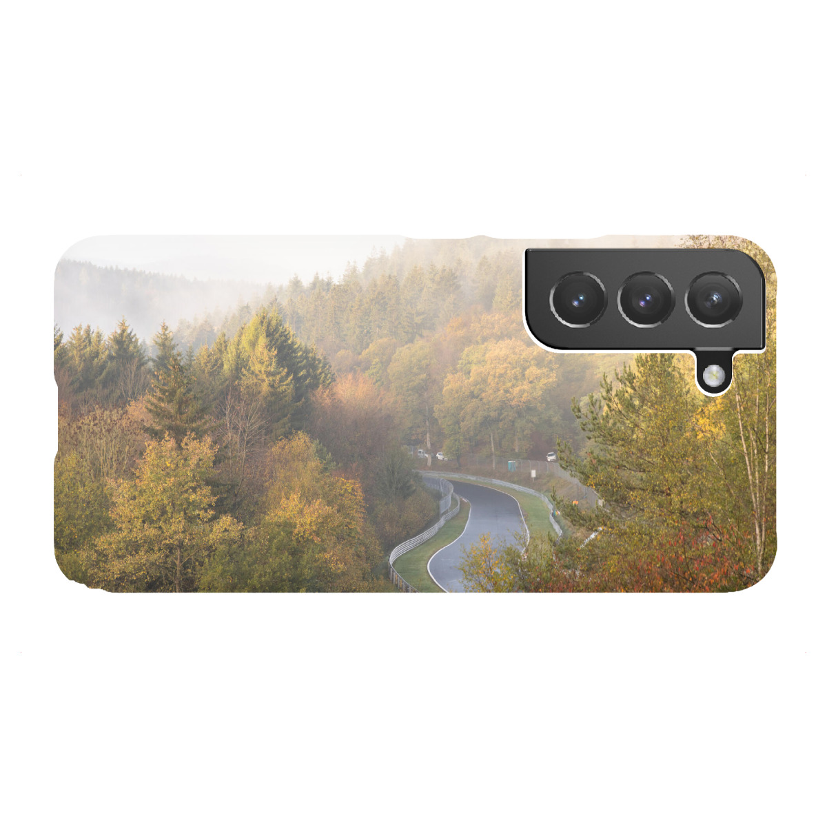Samsung Galaxy "Rennstrecke im Nebel" Premium-Case Handyhülle artboxONE