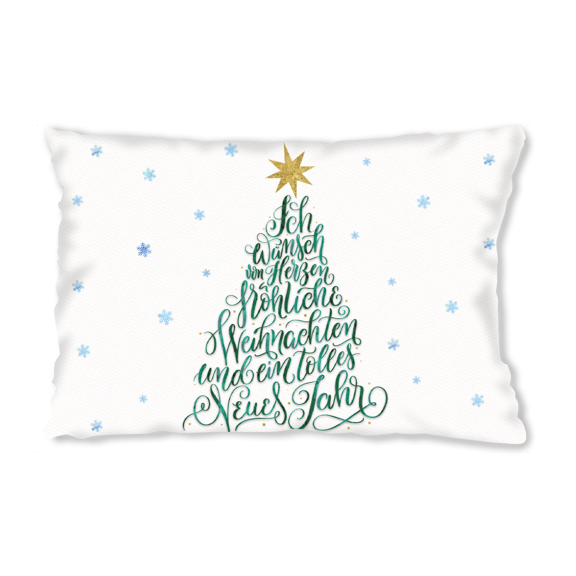 Design-Kissen "Frohes XMas Fest" artboxONE - Typografie,Weihnachten