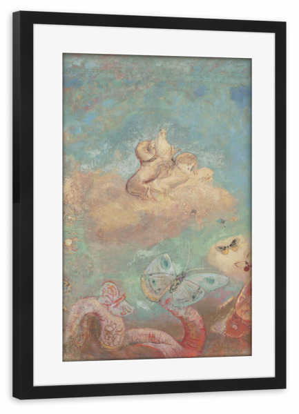 Poster mit Rahmen schwarz "Streitwagen des Apollon" artboxONE - Natur,Tiere