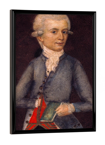 Poster mit schwarzem Rahmen "Wolfgang Amadeus Mozart" artboxONE - Menschen,Musik,Männer