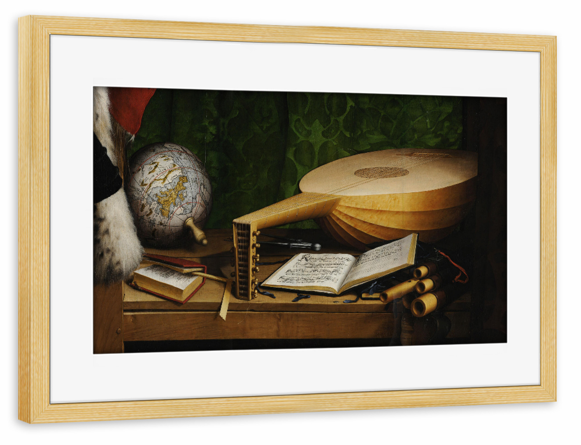 Poster mit Rahmen kiefer "Hans Holbein - Die Gesandten" artboxONE - Menschen,Musik