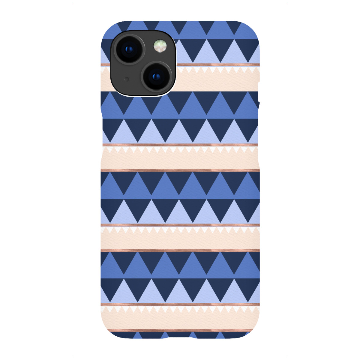iPhone "Scandinavian Pattern in Blue" Premium-Case Handyhülle artboxONE