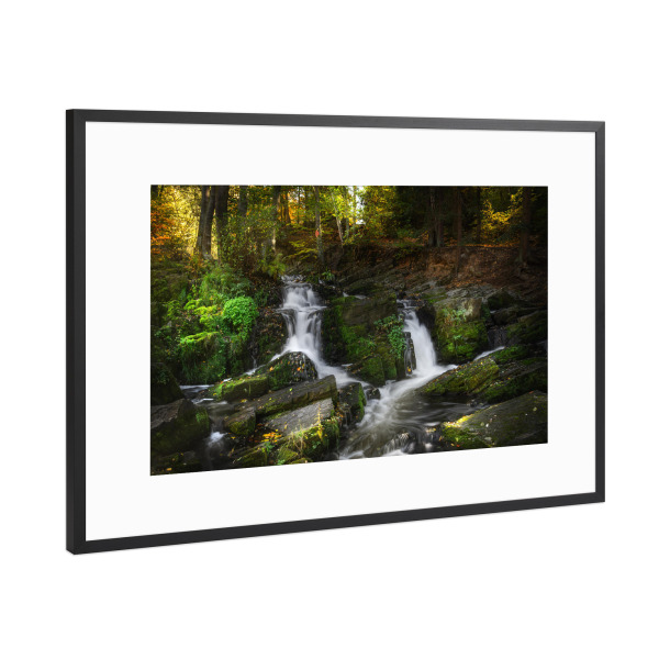 Poster mit Rahmen Schwarz (Metallic) "Im Selketal" artboxONE - Natur,Reise,Unterwasser