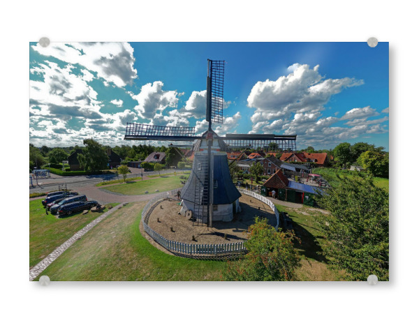 Acrylglasbild "Windmühle (Vorderseite) in Werdum" artboxONE - Städte,Reise,Architektur,Reise / Länder,Städte / Weitere