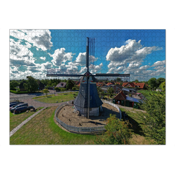 Puzzle Ravensburger "Windmühle (Vorderseite) in Werdum" artboxONE - Städte,Reise,Architektur,Reise / Länder,Städte / Weitere
