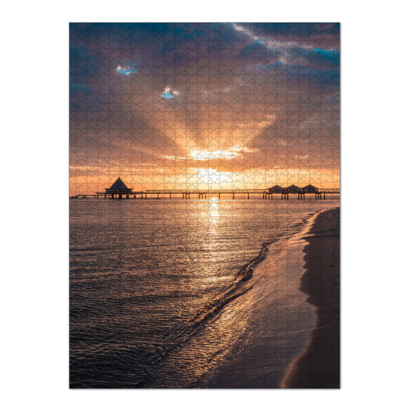 Puzzle Ravensburger "Seebad Heringsdorf am Morgen" artboxONE - Natur,Reise / Strand und Meer