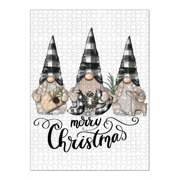 Puzzle Ravensburger "Karierte Zwerge" artboxONE - Weihnachten