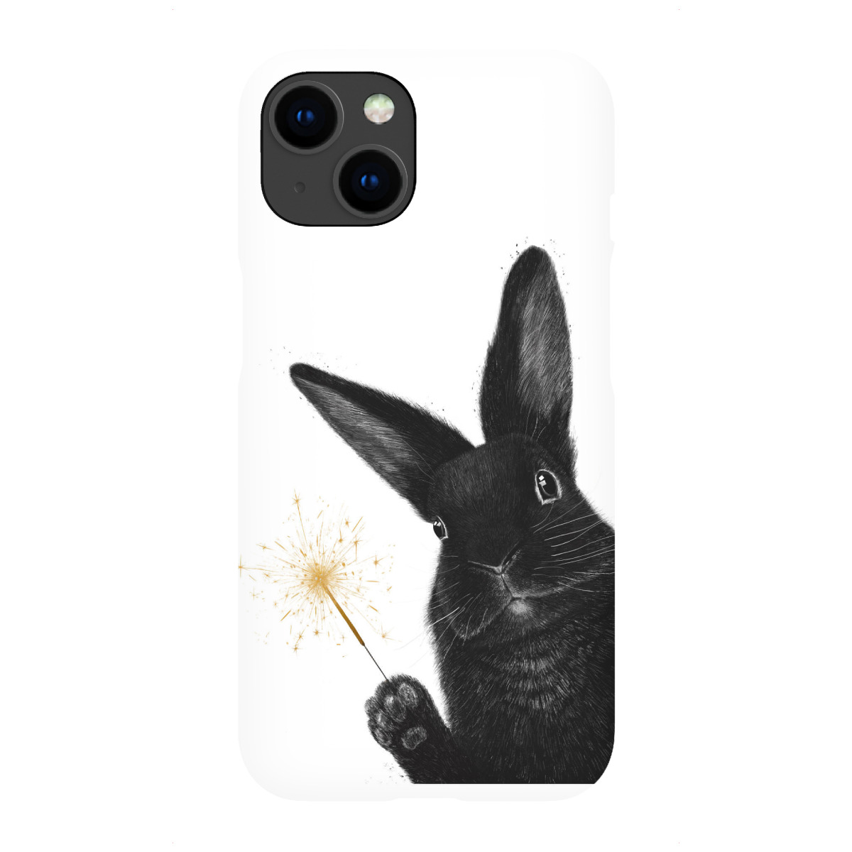 "Kaninchen mit Wunderkerze"für iPhone - Premium-Case Handyhülle artboxONE