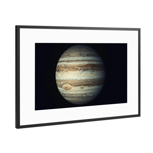 Poster mit Rahmen Schwarz (Metallic) "Jupiter" artboxONE - Reise,Fiktion,Galaxy
