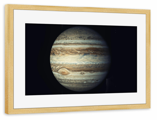 Poster mit Rahmen kiefer "Jupiter" artboxONE - Reise,Fiktion,Galaxy