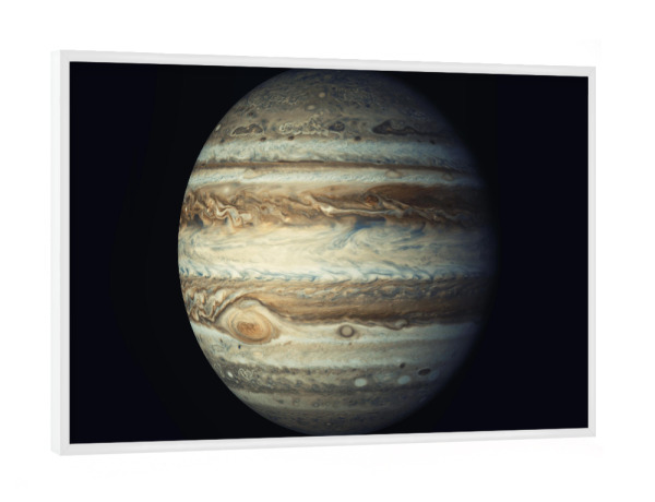 Poster mit weißem Rahmen "Jupiter" artboxONE - Reise,Fiktion,Galaxy